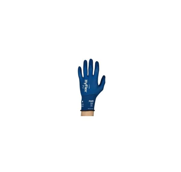 Sikkerhedshandsker Ansell HyFlex 11-818, tynd nylon, spandex, skumnitril med håndflade dyppet, detailpakning, størrelse 8