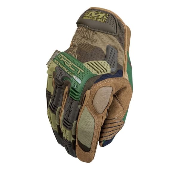 Handsker Mechanix M-Pact® Woodland Camo, str. L
