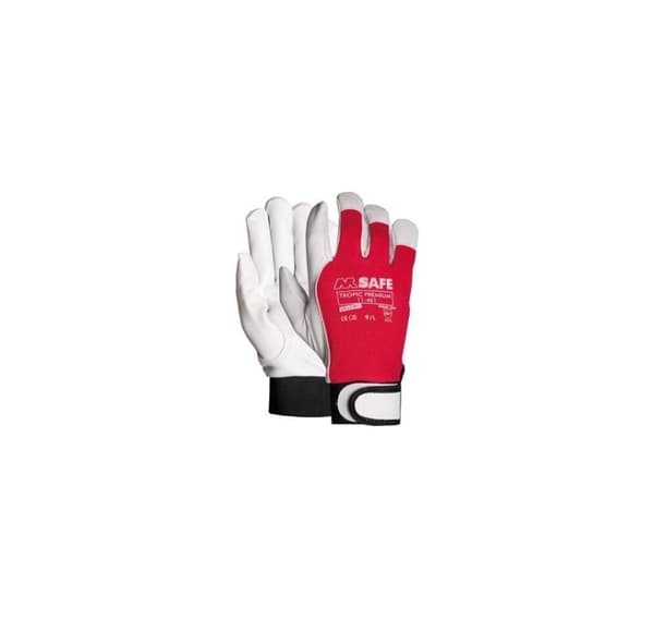 Gedeskindshandsker M-Safe Tropic Premium, str. 10, Velcro