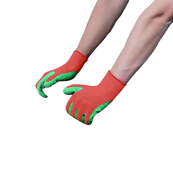Ambassador Lightweight Latex Gloves Orange/Green One Size