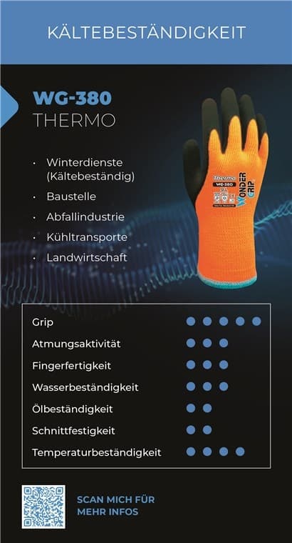 Wonder Grip WG-380 Byggarbetsplats, Jordbruk, Avfallsindustri, Kyltransporter, Vintertjänster