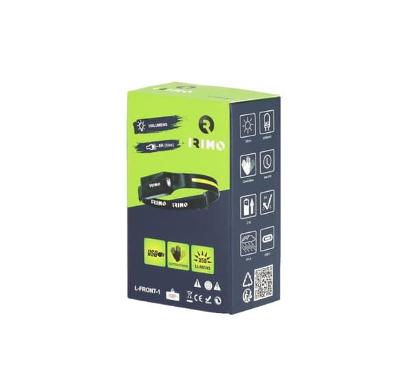 Hovedlykt LED SMD 350lm, oppladbar, IPx4
