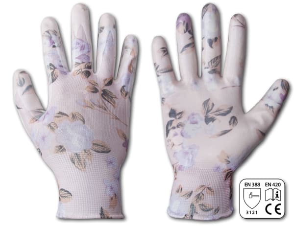 Set med 24 produkter. Hansker NITROX FLOWERS, størrelse 8