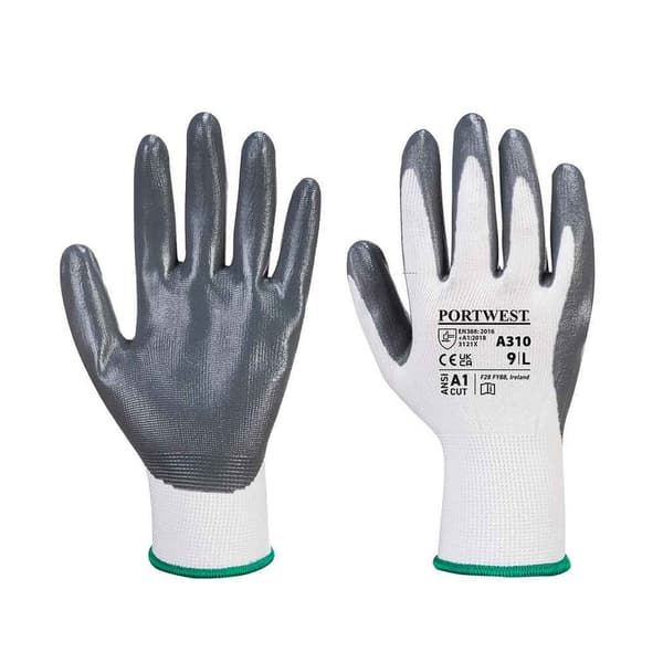Portwest Unisex Adult A310 Flexo Nitrile Safety Gloves