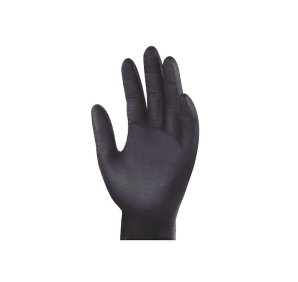Gummihansker (M) 80 stk/pk sort