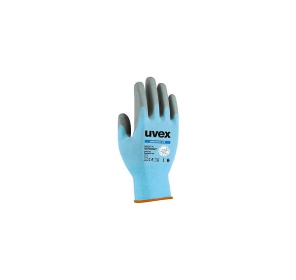 Suojakäsineet Uvex Phynomic C3, leikkaustaso 3, sininen, koko 10