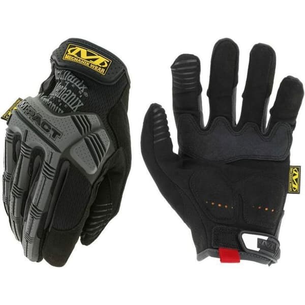 Handskar - Mechanix Wear - M-Pact - Svart/grå - PORON XRD-kuddar - TPR-skydd