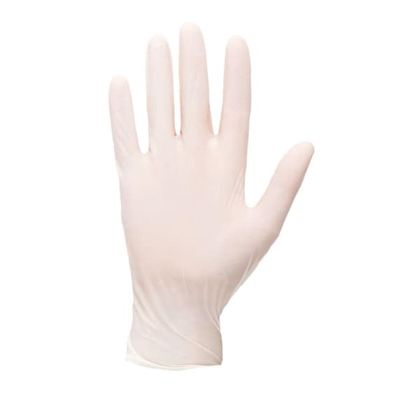 Portwest Unisex Adult Latex Disposable Gloves (Pack of 100)