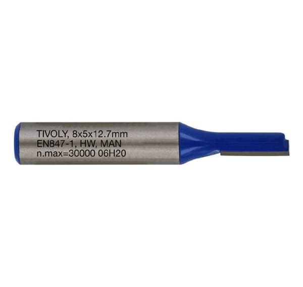 Straight slot cutter, 5x8 mm, 8mm shank