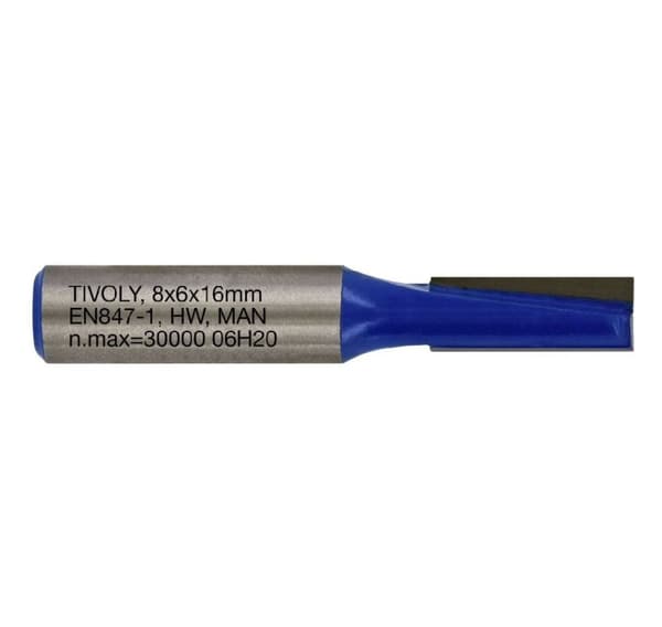 Straight slot cutter, 8x8 mm, 8mm shank