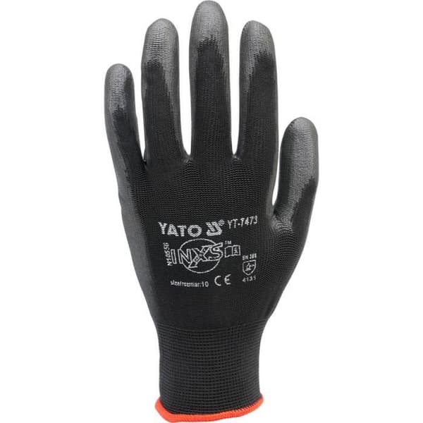 Yato YT-7473, Hushållshandskar, Noir, Nylon, 1 styck, 4131 EN 388, CE, 50 g
