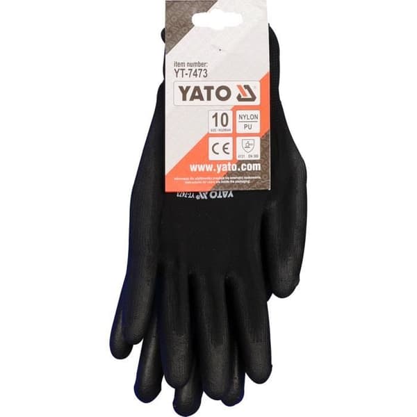 Yato YT-7473, Hushållshandskar, Noir, Nylon, 1 styck, 4131 EN 388, CE, 50 g