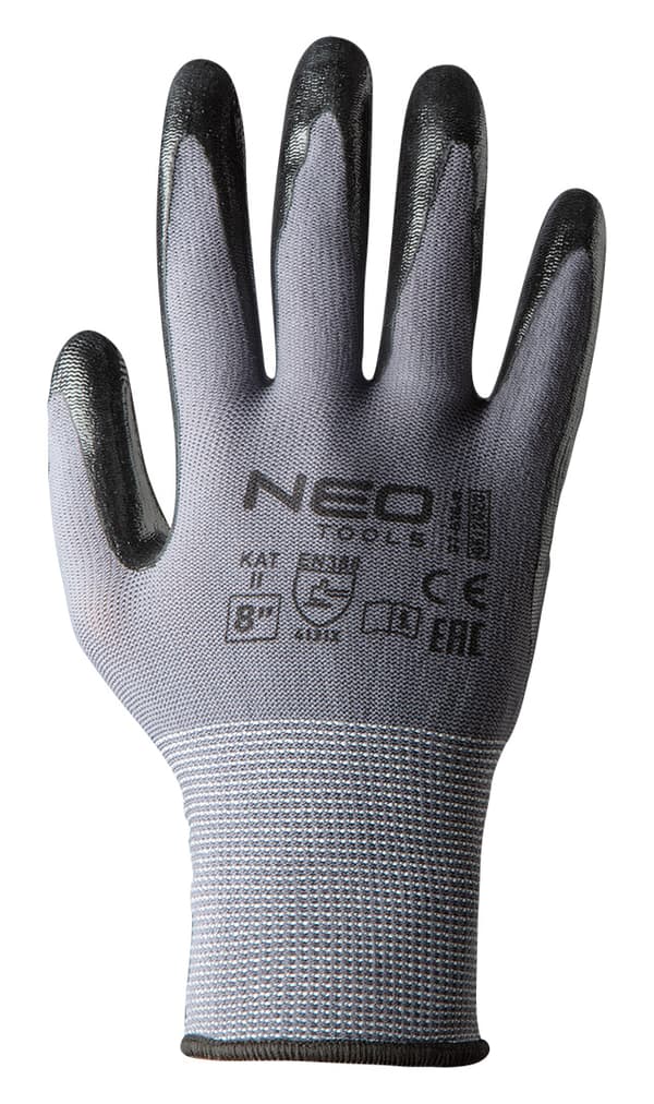 Arbejdshandsker, nitrilbelagt nylon, 4131X, størrelse 8