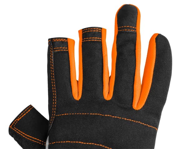 Magnetiske fingerløse arbejdshandsker, størrelse 10"
