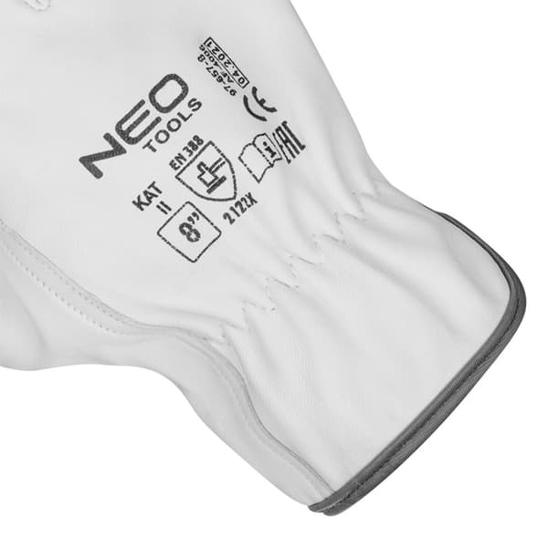 Arbetshandskar, 2121X, getskinn, storlek 9", CE