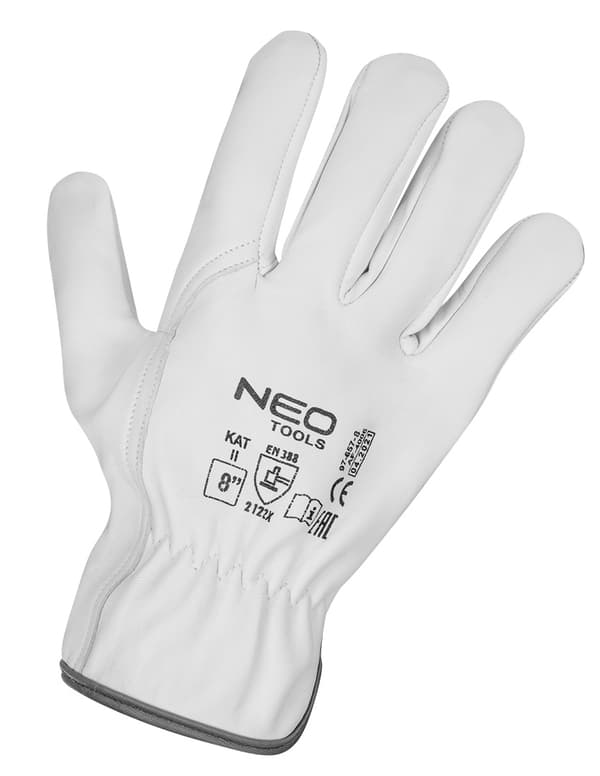 Arbetshandskar, 2121X, getskinn, storlek 9", CE