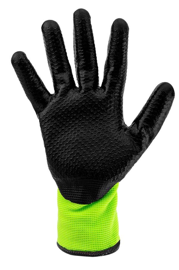 Isolerede arbejdshandsker, latexbelagt nylon, 4142X, størrelse 8