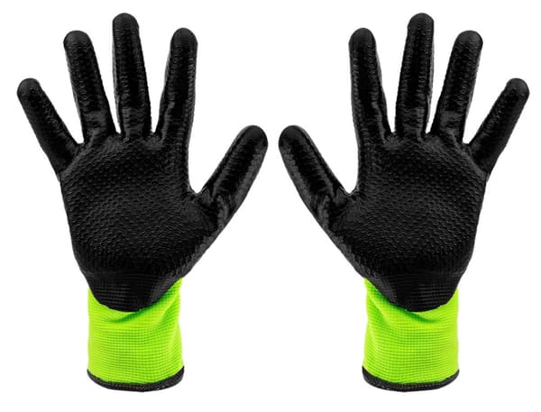 Isolerede arbejdshandsker, latexbelagt nylon, 4142X, str. 10