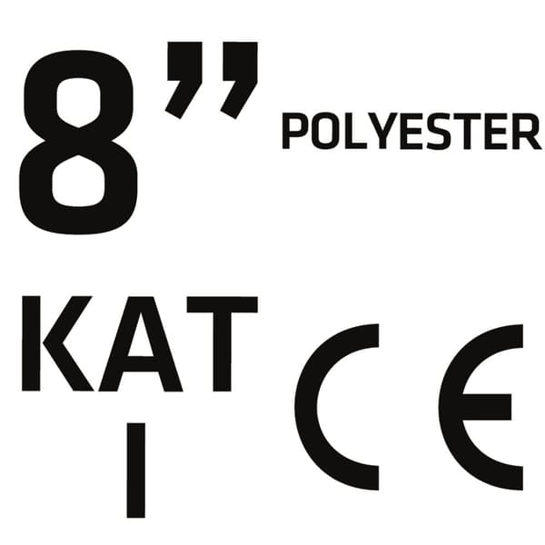 Havehandsker, polyester, blomstermønster, størrelse 8"