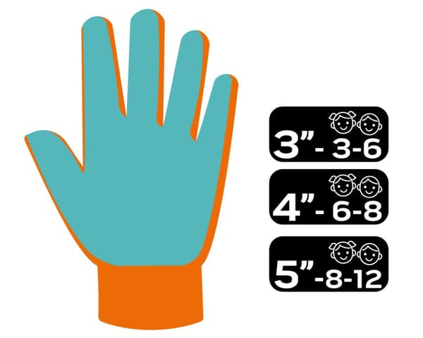 Arbejdshandsker til børn, latex-coated polyester (crincle), str. 3