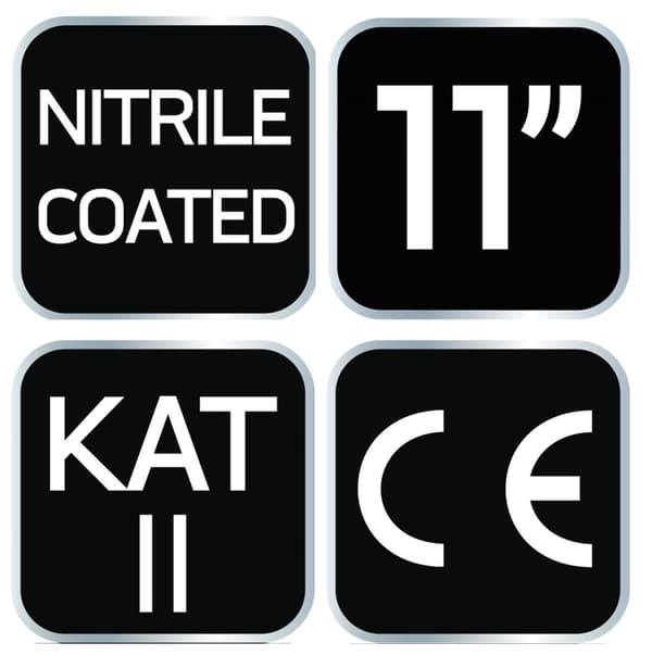 Arbejdshandsker, Nylon, Nitil Dots, 4131X, str. 11