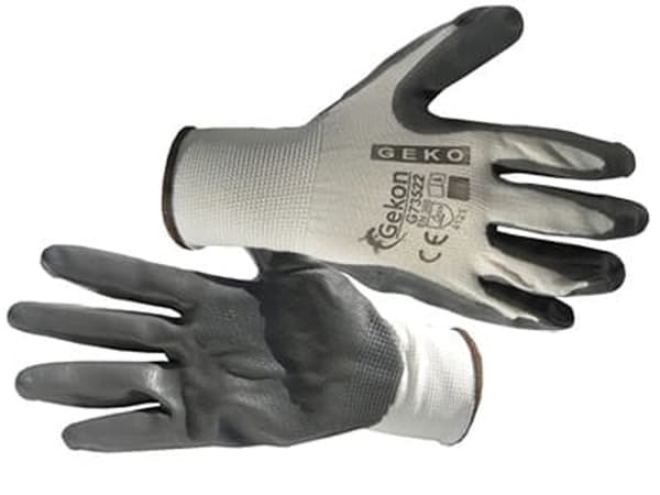 Arbetshandskar storlek 9 svartvita Skyddshandskar G73522