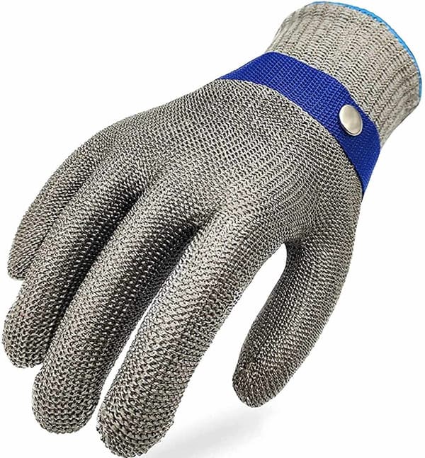 S 1X Metalhandske i rustfrit stål niveau 5