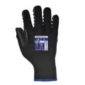 Miniatyrbild 2 av 2: Portwest antivibrationshandskar - svarta - hand - 50 % bomull, 45 % nylon, 5 % kloroprengummi