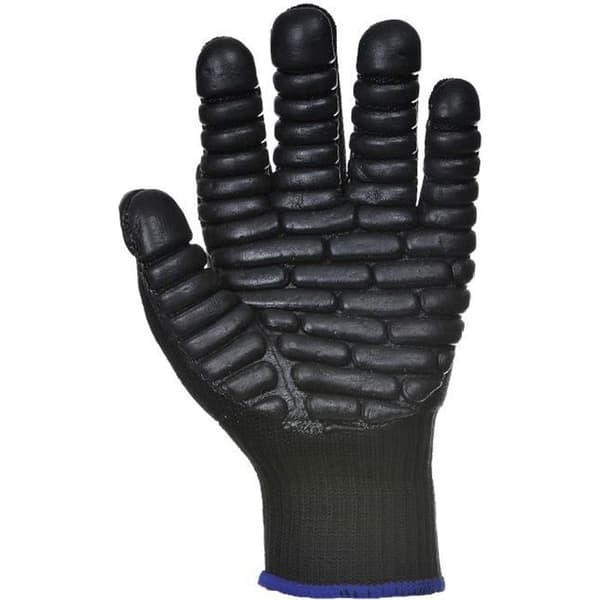 Portwest antivibrationshandskar - svarta - hand - 50 % bomull, 45 % nylon, 5 % kloroprengummi