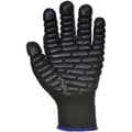 Miniatyrbild 1 av 2: Portwest antivibrationshandskar - svarta - hand - 50 % bomull, 45 % nylon, 5 % kloroprengummi