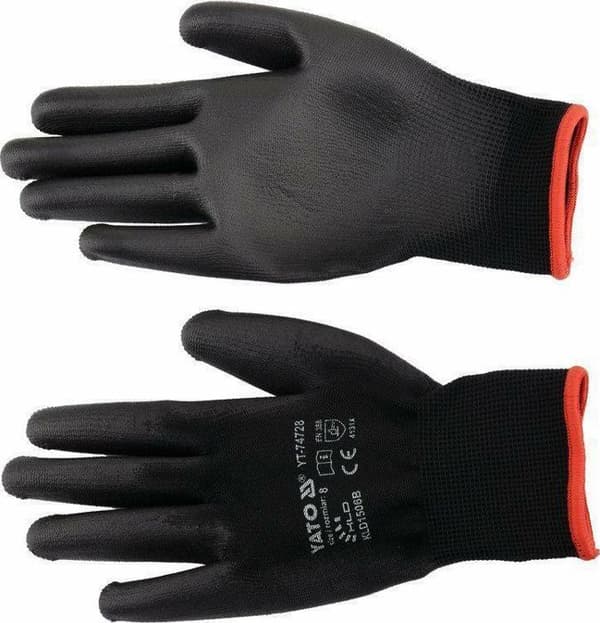 Yato bygghandske - YT-74728 - Belagda arbetshandskar storlek 8'' ()