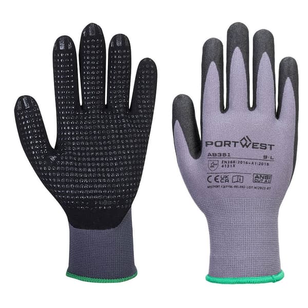 DermiFlex Plus-handske - 12 par Portwest AB351G8R M