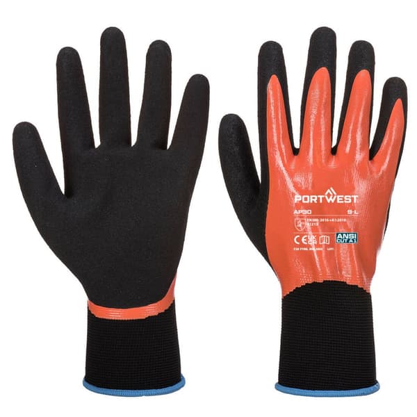 Dermi Pro Handske - Orange/Sort S