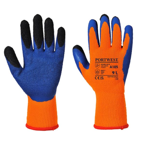 Duo-Term Handske - Orange/Blå XXL