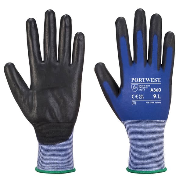 Senti-Flex Handske - Blå/Sort XL