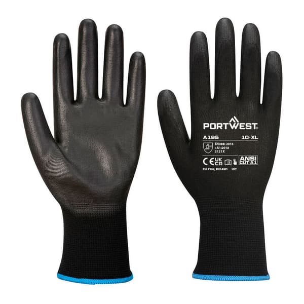 PU Touchscreen Handske - Sort L