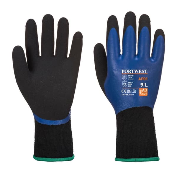 Thermo Pro Handske - Blå/Sort M