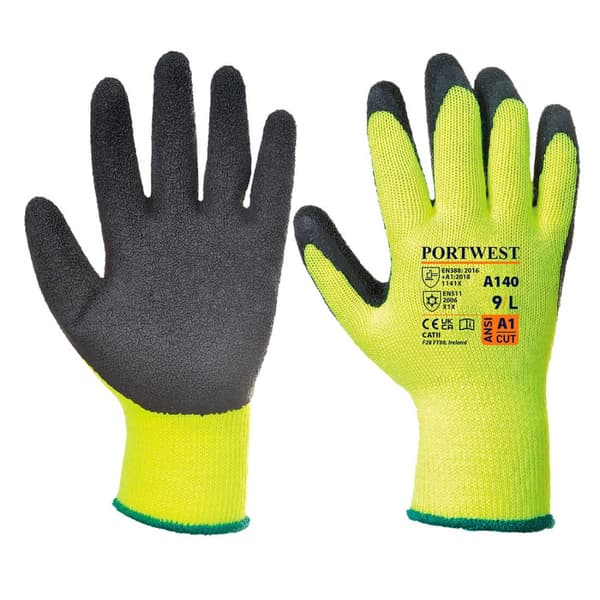 Termisk Grip Handske - Sort L