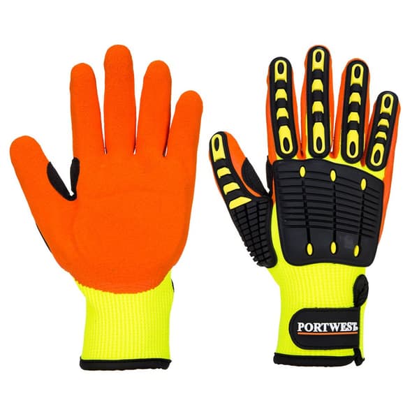 Stødsikre handsker - Gul/Orange XXXL