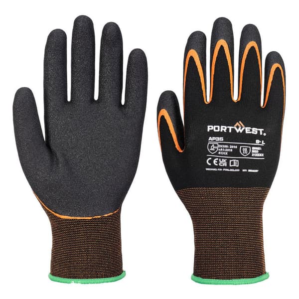 Portwest AP35K1R XL Grip 15 Nitril Dobbeltbelagte Handsker