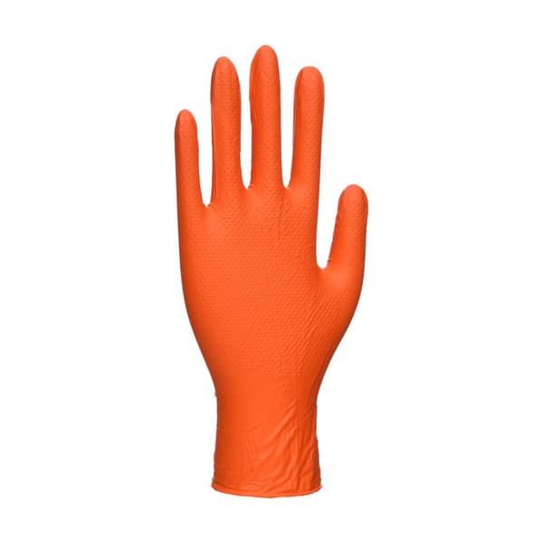 Orange HD engangshandsker (100 stk.) - Orange M
