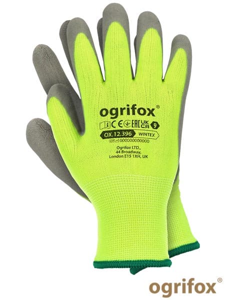 Isolerede beskyttelseshandsker belagt med latex, type FOAM OX.12.396 WINTEX 8