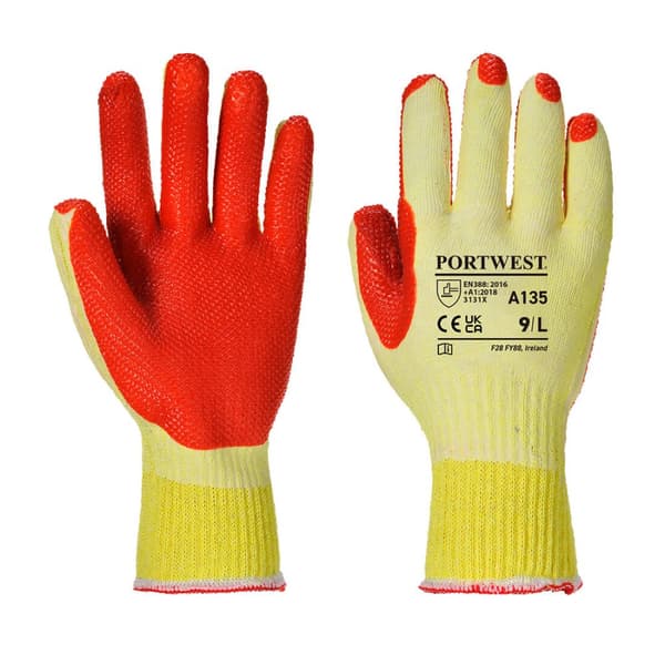 Tough Grip Handsker - Gul/Orange XXL