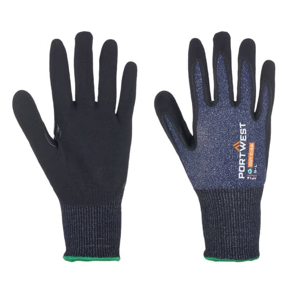 SG Micro Foam Nitrilhandske - 12 par - Blå/Sort XS
