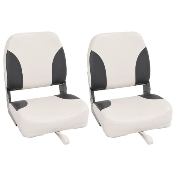 vidaXL foldbare bådsæder 2 stk. 41x36x48 cm sort