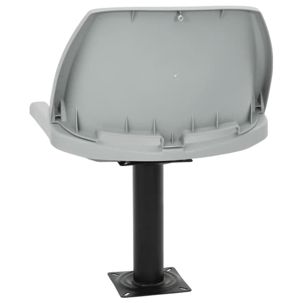 vidaXL foldbart bådsædesæt 2 dele 48x51x41 cm uden pude grå