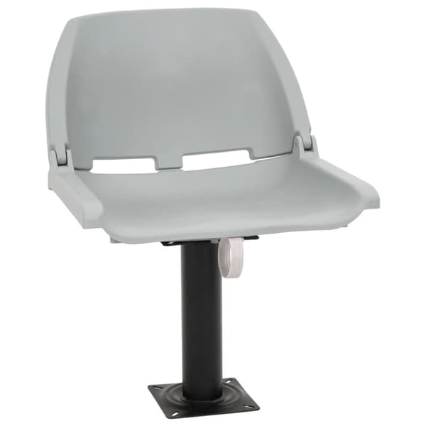 vidaXL foldbart bådsædesæt 4 dele 48x51x41 cm uden pude grå