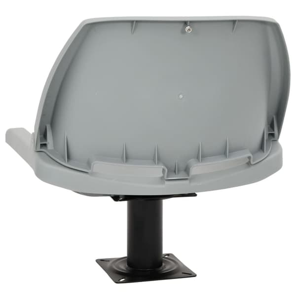 vidaXL foldbart bådsædesæt 2 dele 48x51x41 cm uden pude grå