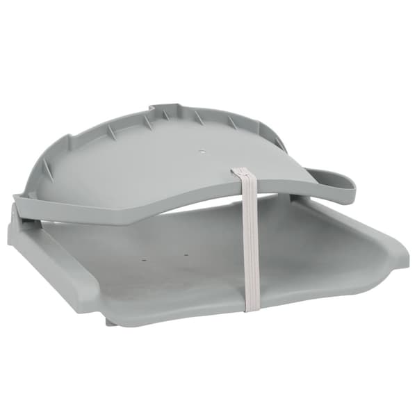vidaXL foldbart bådsædesæt 2 dele 48x51x41 cm uden pude grå