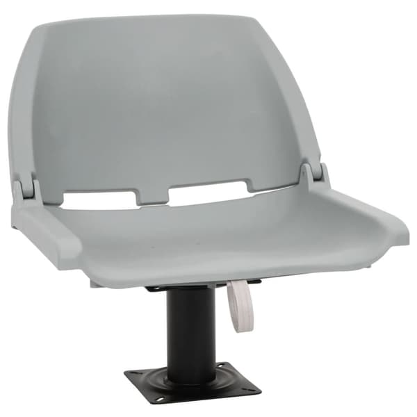 vidaXL foldbart bådsædesæt 4 dele 48x51x41 cm uden pude grå